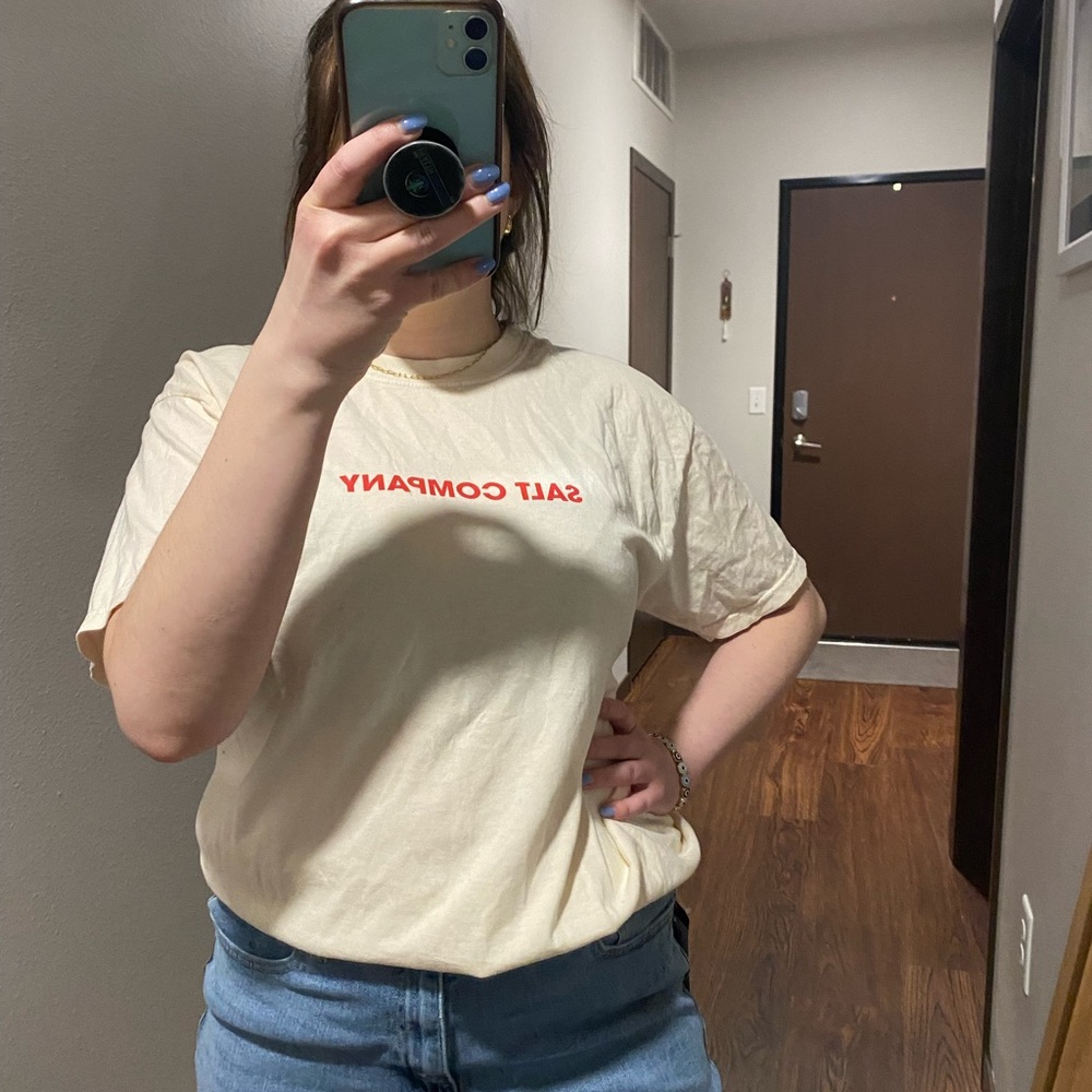 Cream “Salt Company” T-Shirt